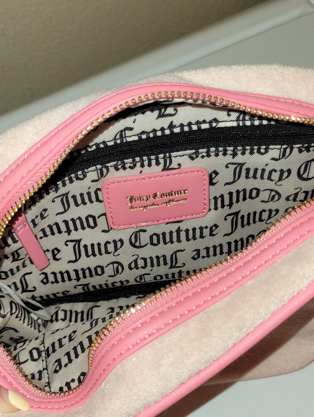 Juicy Couture Pink Butterfly Embroidered Crossbody Bag - Picture 3 of 6